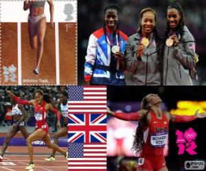 yapboz Atletizm Kadınlar 400 m Londra 2012